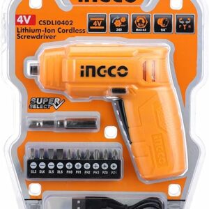 • مفك ببطارية 12 قطعة INGCO 4V