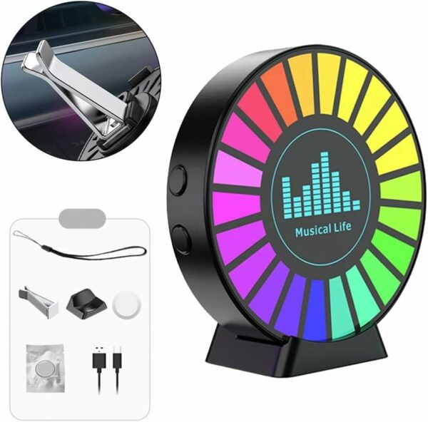 ⁦• فواحه RGB إضاءة USB تتفاعل مع الموسيقى متعدده الاستخدام⁩ - الصورة ⁦3⁩