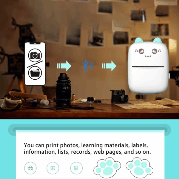 ⁦عرض قطعتين • Mini Sticker Printer⁩ - الصورة ⁦2⁩