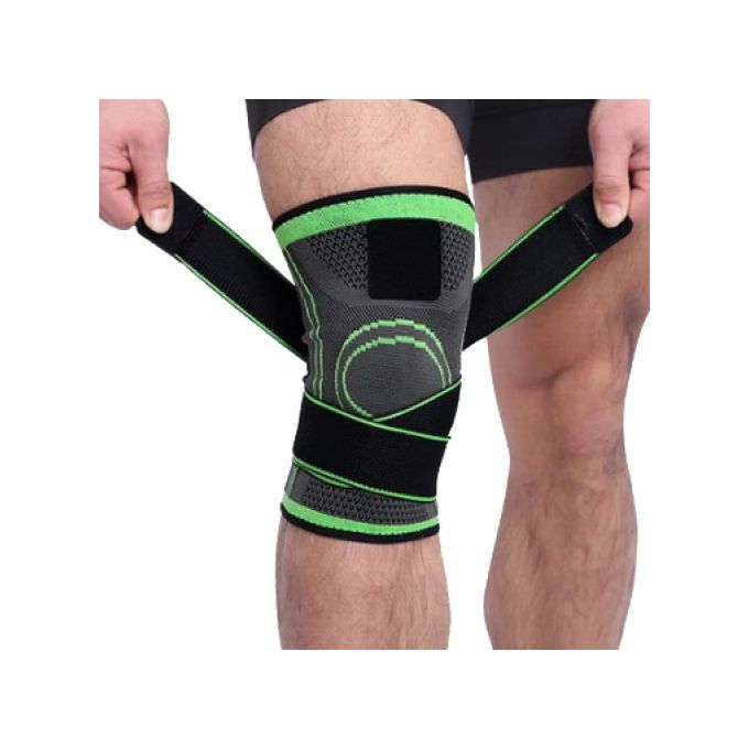 • عرض قطعتين ركبة برباط ضاغط اخضر - الصورة 2