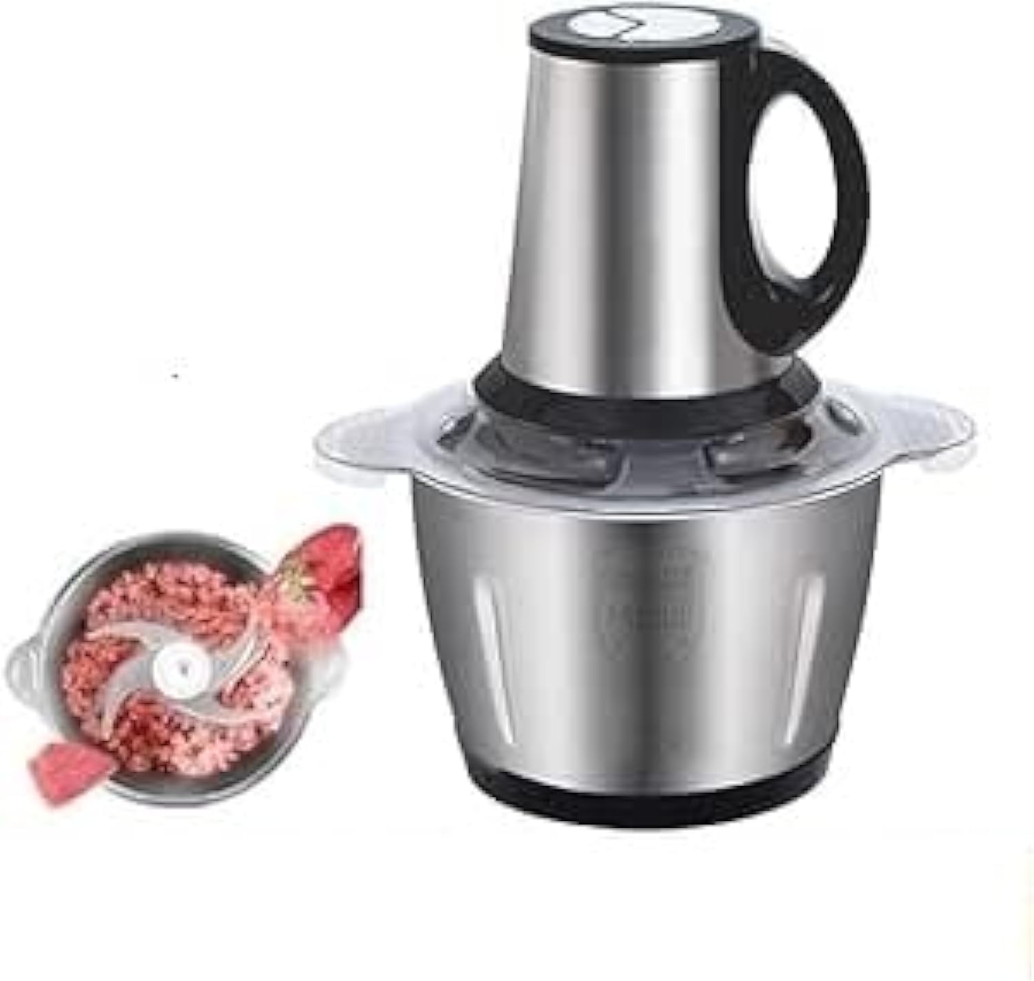 عرض خلاط + مطحنه 10000 وات BRAUN مع • مفرمة اللحوم الكهربائية استانليس 5 لتر Silver Crest 1000 Watt - الصورة 4