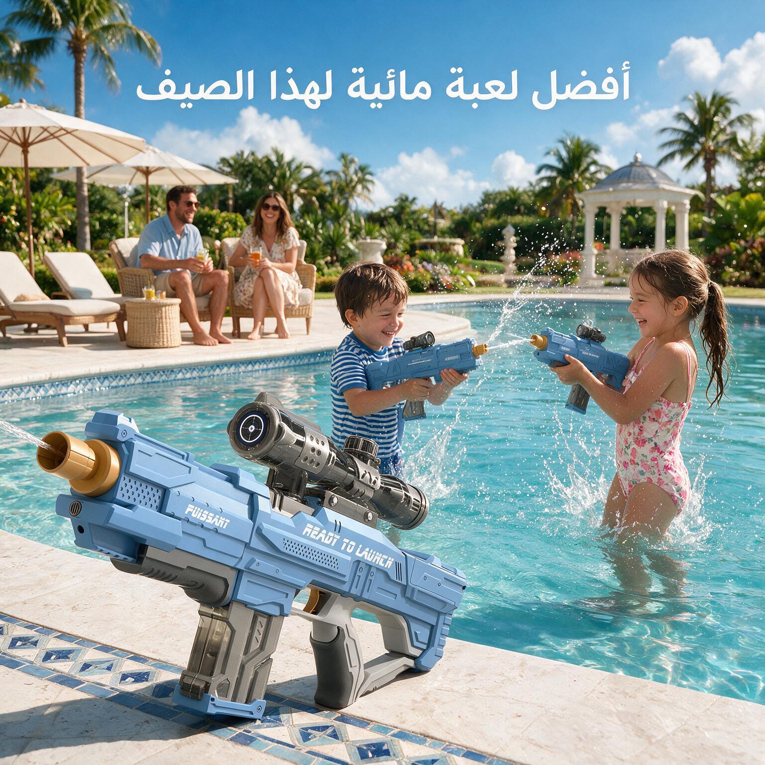 مدفع ماء كهربائي آلي يعمل بالشحن - الصورة 3