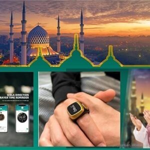 ⁦عرض قطعتين خاتم التسبيح الالكتروني مقاس 20 – 22⁩ - الصورة ⁦3⁩