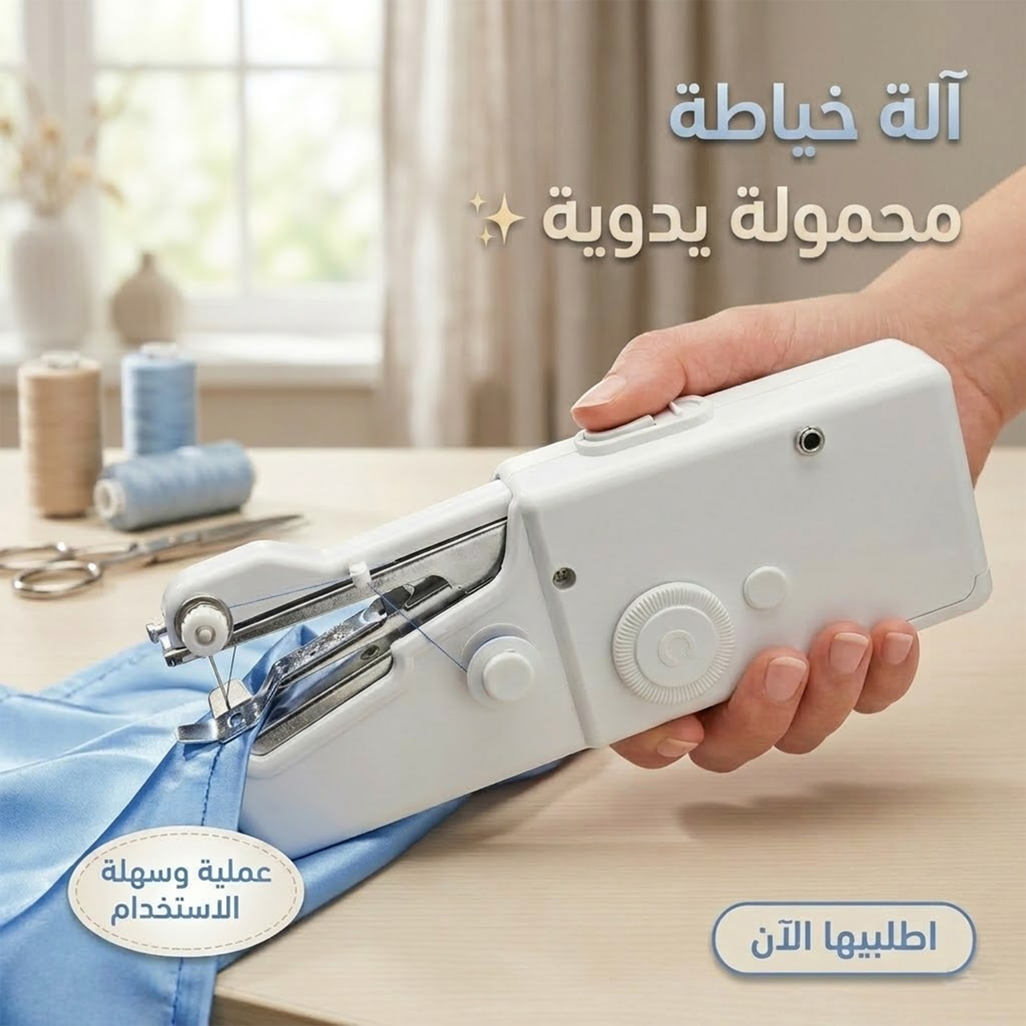 آلة خياطة محمولة يدوية
