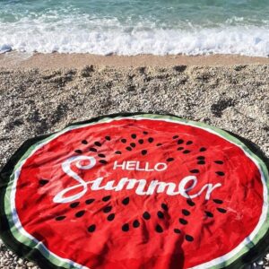 ⁦Beach Mat Watermelon Design⁩ - الصورة ⁦2⁩