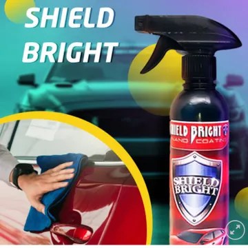 عرض : قطعتين Shield Bright ملمع سيارات + 2 فوطة مايكروفايبر هدية