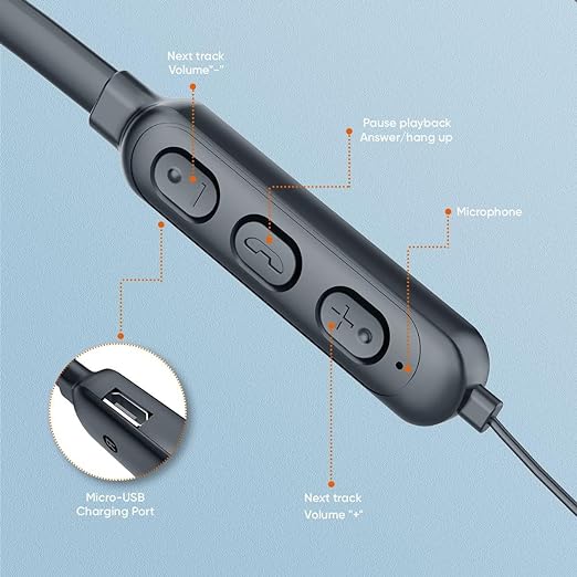 VIDVIE BT859 Magnetic Wireless Headset Bluetooth Neckband