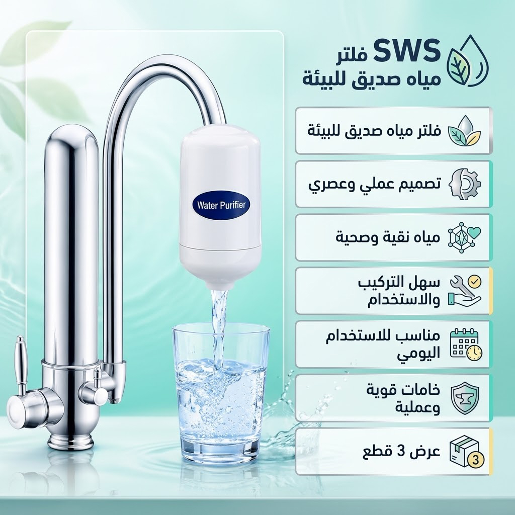 عرض 3 قطع فلتر مياة SWS صديق البيئة - الصورة 2