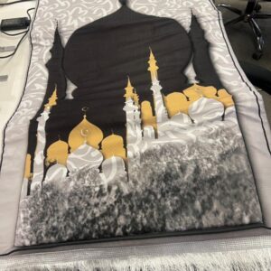 ⁦عرض مصلية مبطنة مانعة للانزلاق كبيرة+خاتم التسبيح الالكتروني مقاس 18⁩ - الصورة ⁦6⁩