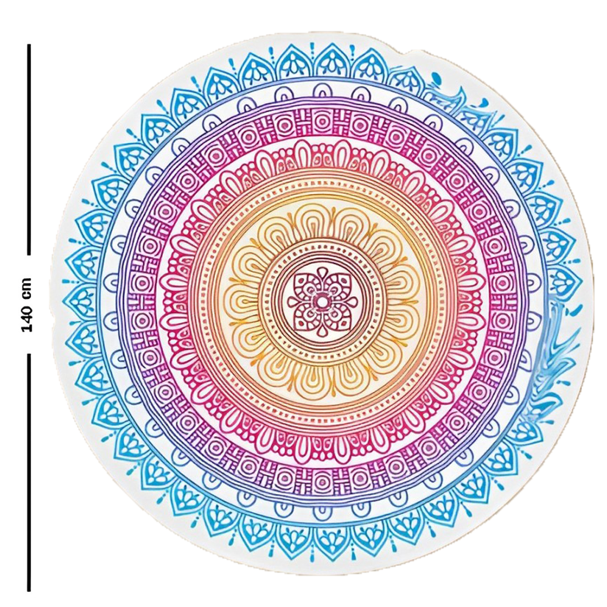 Beach Mat Mandela Design - الصورة 2
