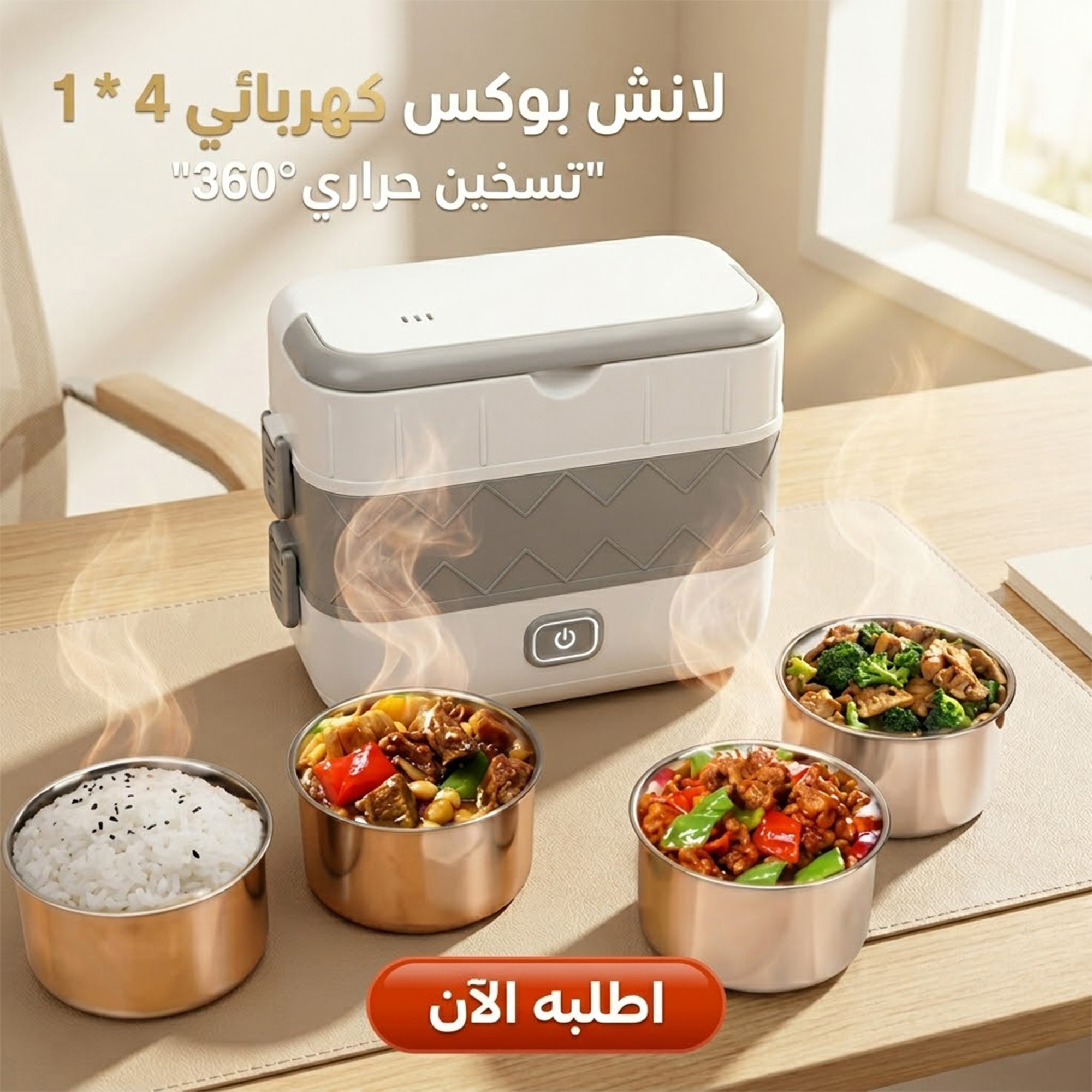 لانش بوكس كهربائي 4 في 1
