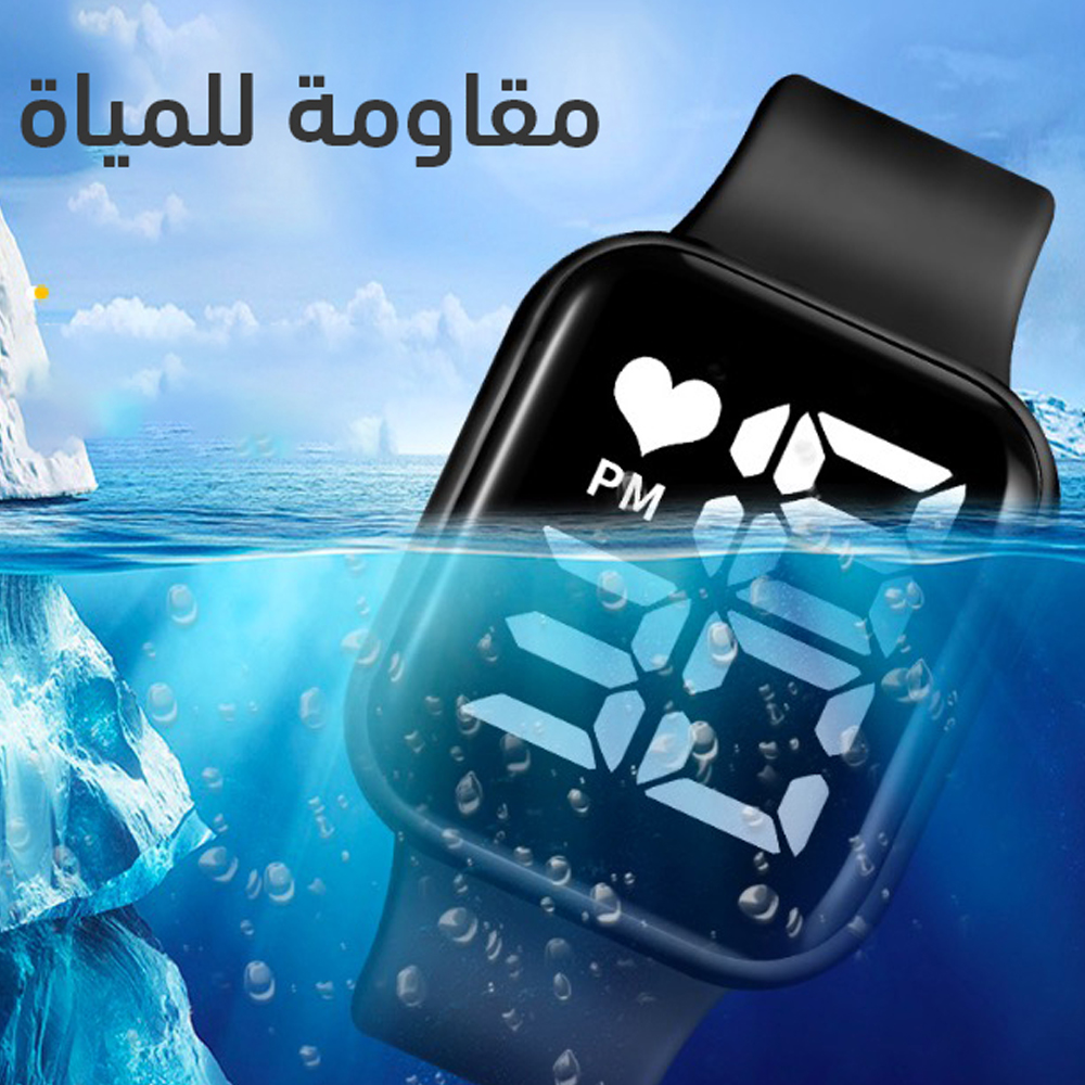 ساعه رابر تاتش اسود + D18 Smart Watch - الصورة 2