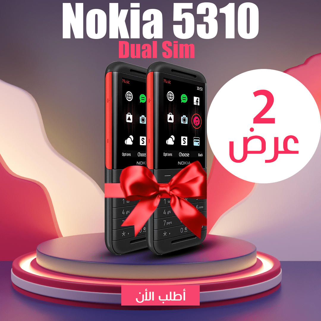 عرض قطعتين موبايل Nokia 5310 Dual Sim Phone