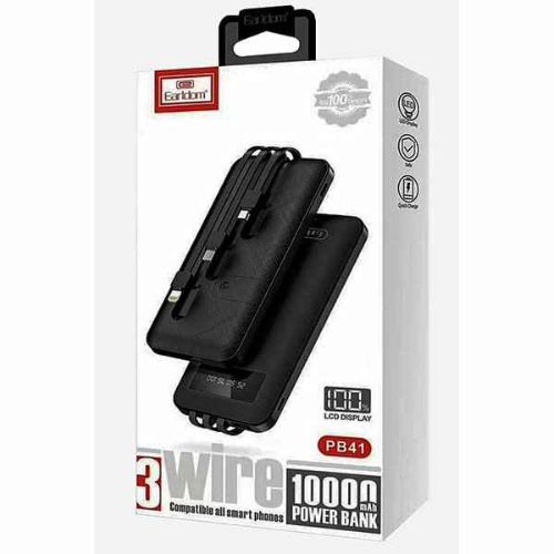 EARLDOM PB41 Power Bank 10000 MAH Built in cables - الصورة 3