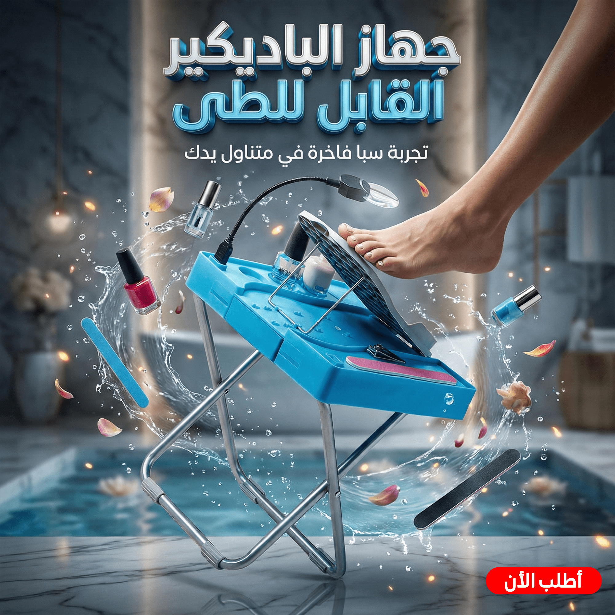 جهاز الباديكير القابل للطى