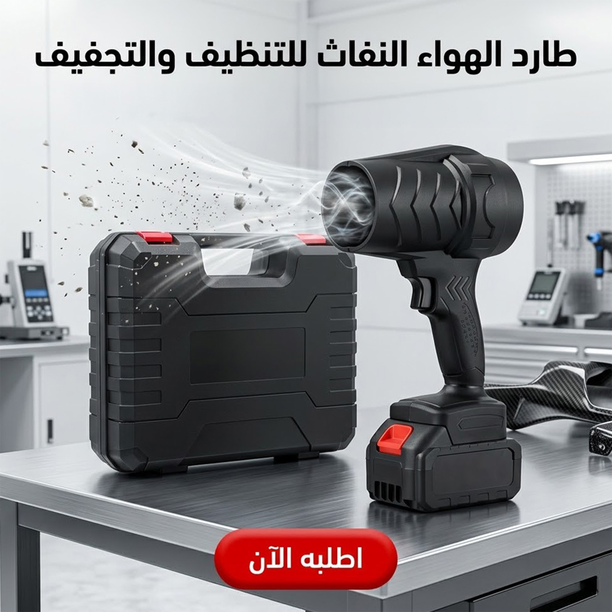 طارد الهواء النفاث للتنظيف والتجفيف