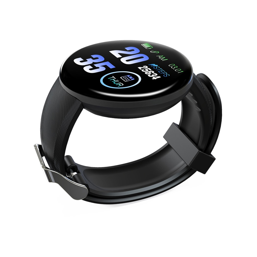ساعه رابر تاتش اسود + D18 Smart Watch - الصورة 4