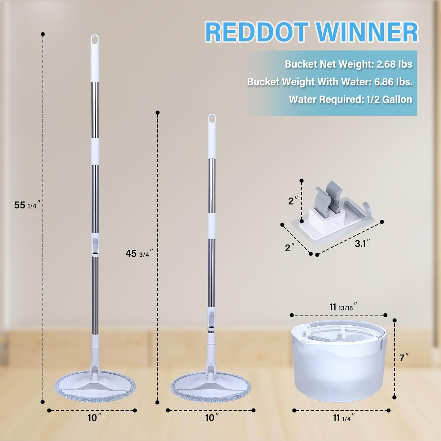 جردل سوبر Mop الدائري الحديث