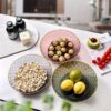 طبق فاكهه وتسالي دوار
