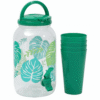 ديسبنسر العصير + 4 اكواب للعصير ديزاين Leaves 3,5 Liter