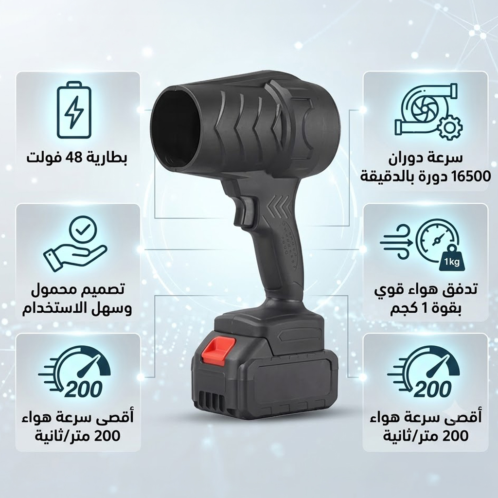 طارد الهواء النفاث للتنظيف والتجفيف - الصورة 3