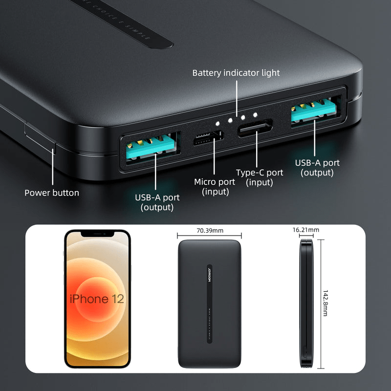 Power Bank Joyroom 10000Mah T012 - الصورة 3