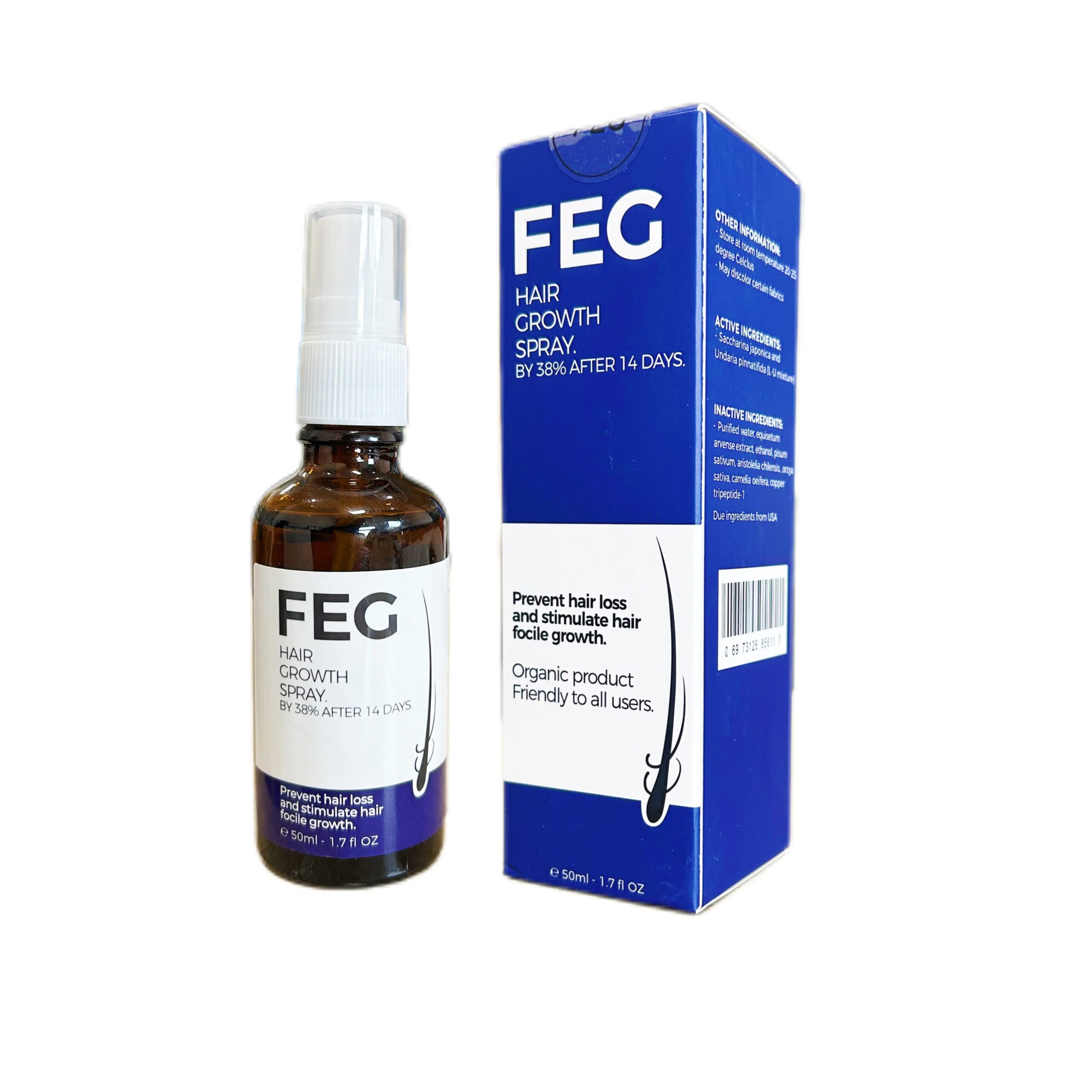 البخاخ الأمريكي لنمو الشعر FEG - الصورة 2